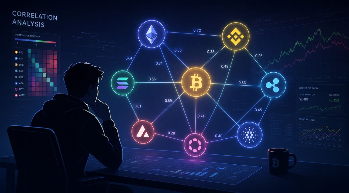 Análisis de correlación: gane operaciones con criptomonedas en 2026