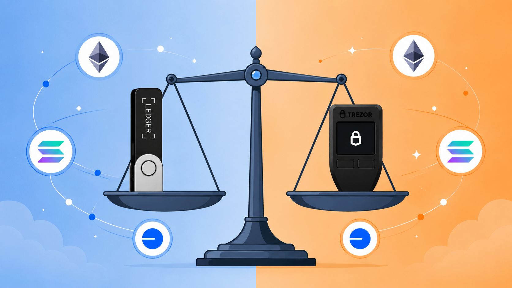 Ledger y Trezor para comerciantes de DeFi: el veredicto de 2026