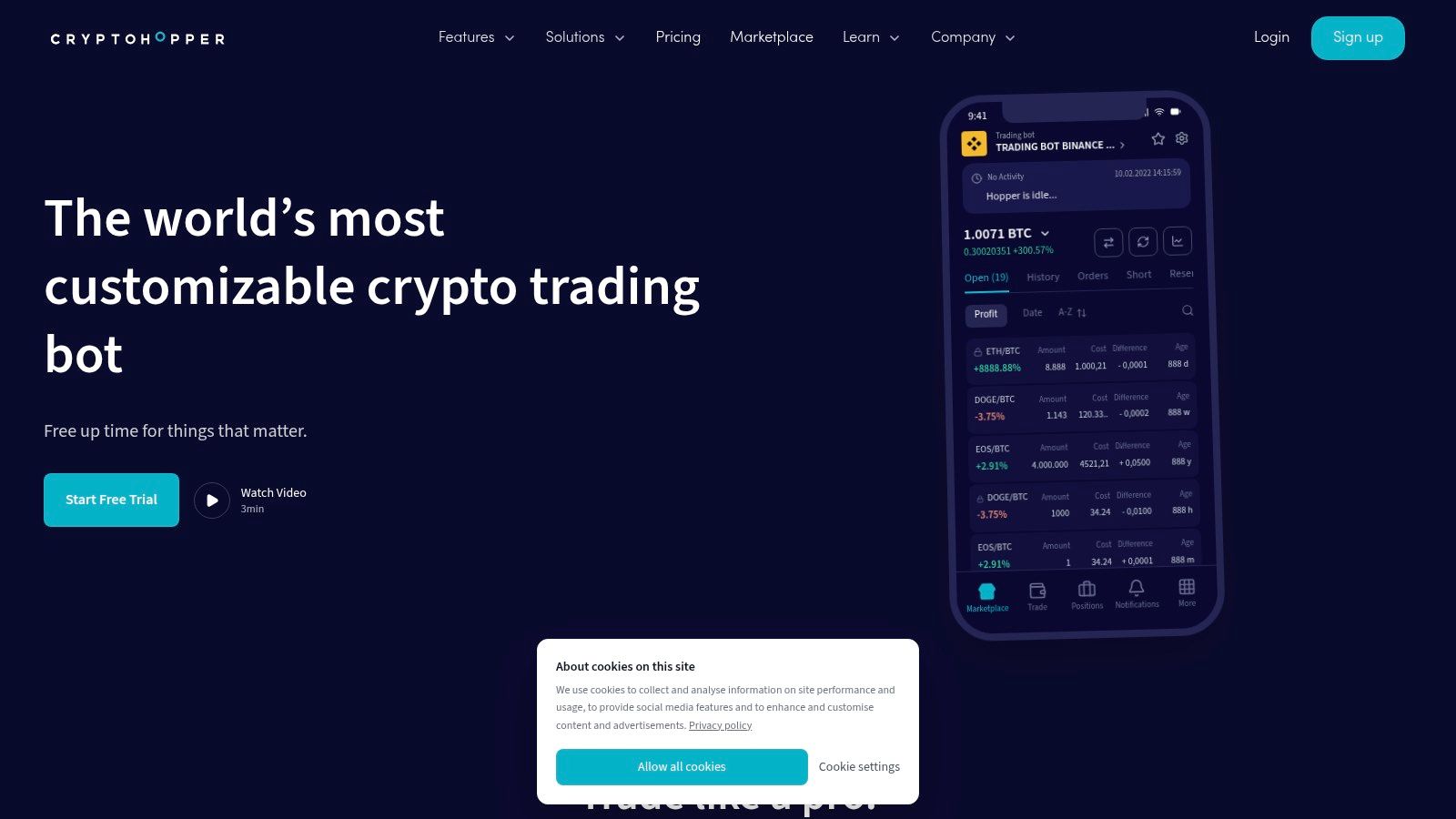 Cryptohopper (Mirror Trading)