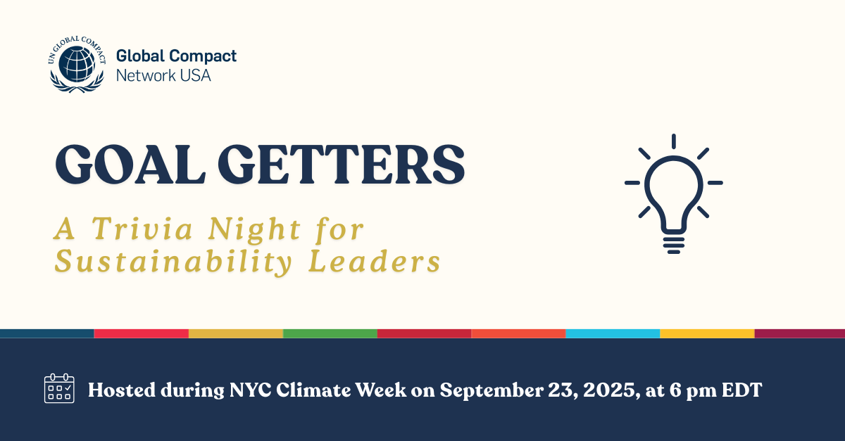 Goal Getters: A Trivia Night for Sustainability Leaders