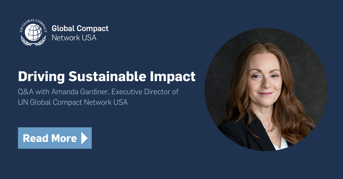 Driving Sustainable Impact: Q&A with Amanda Gardiner, Executive Director of UNGC USA