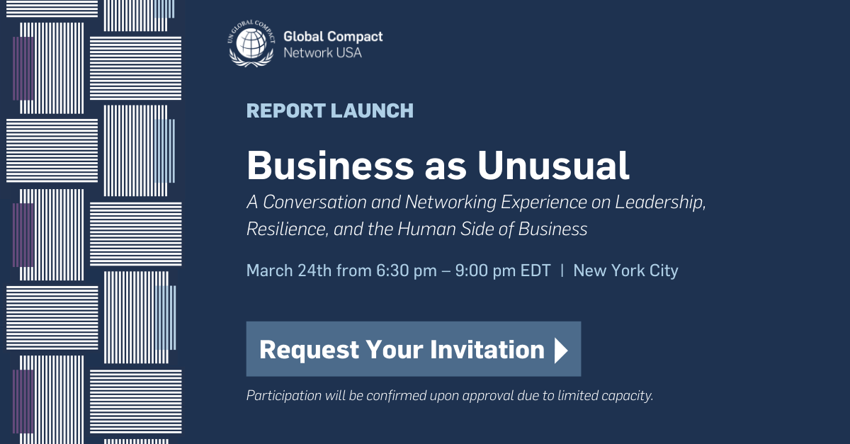 Business as Unusual: A Conversation and Networking Experience on Leadership, Resilience, and the Human Side of Business
