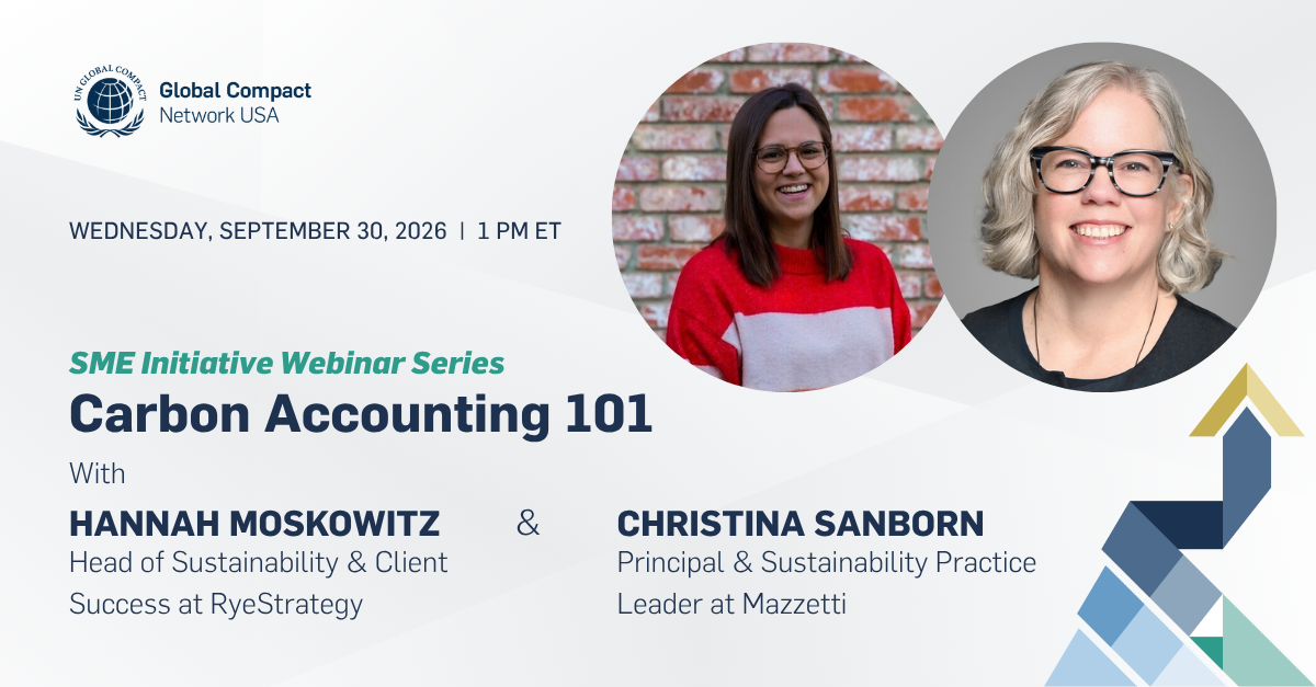 SME Initiative Webinar Series: Carbon Accounting 101