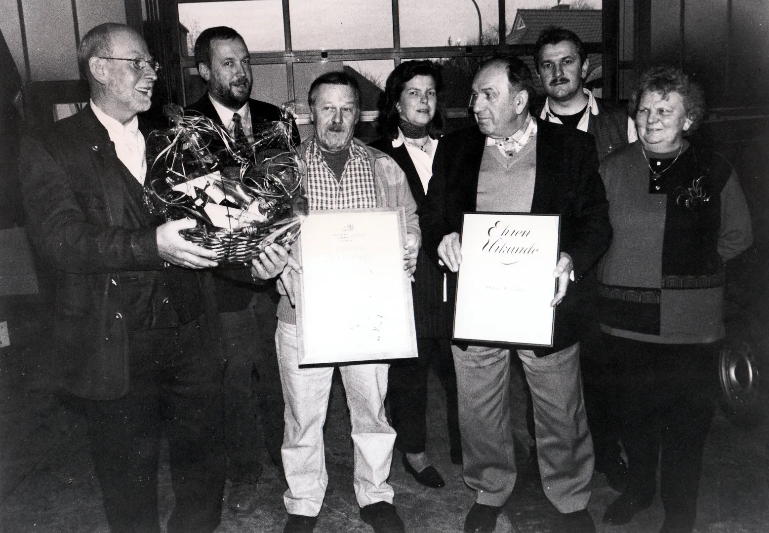 Verleihung der Ehrenurkunde