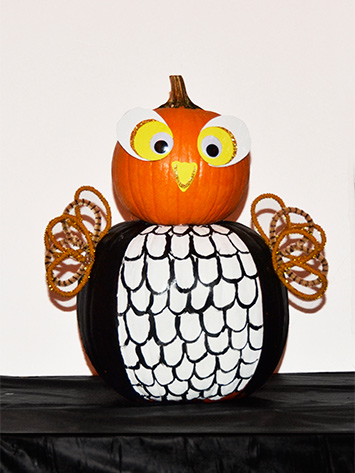Happy H(owl)oween Pumpkin