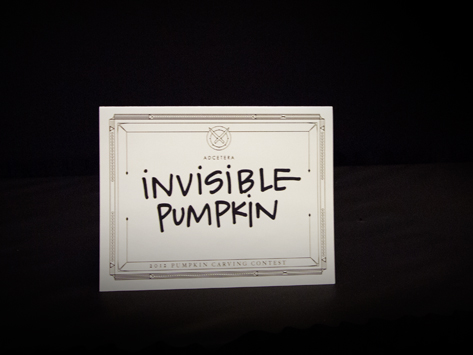 Invisible Pumpkin