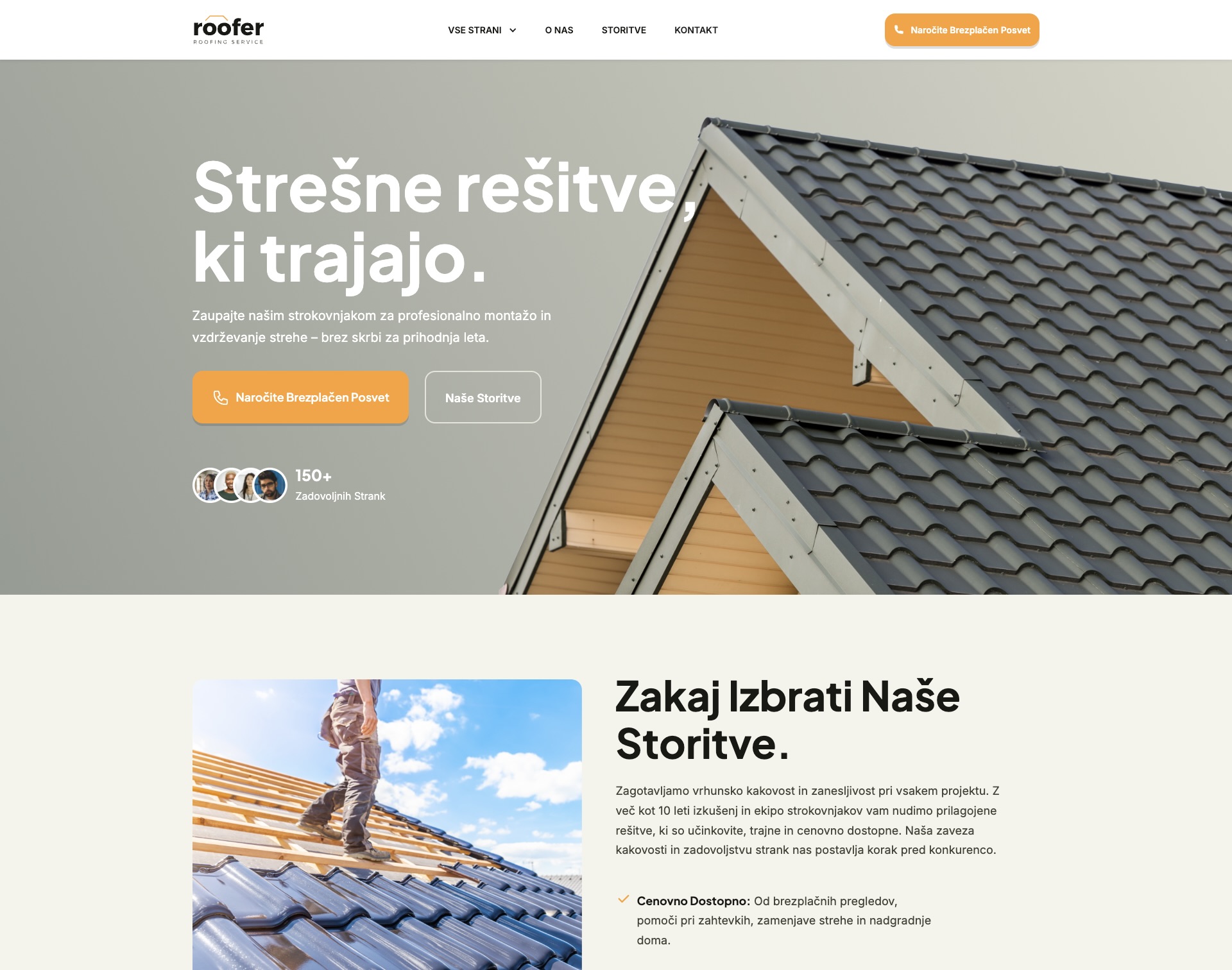 Roofing Website preview