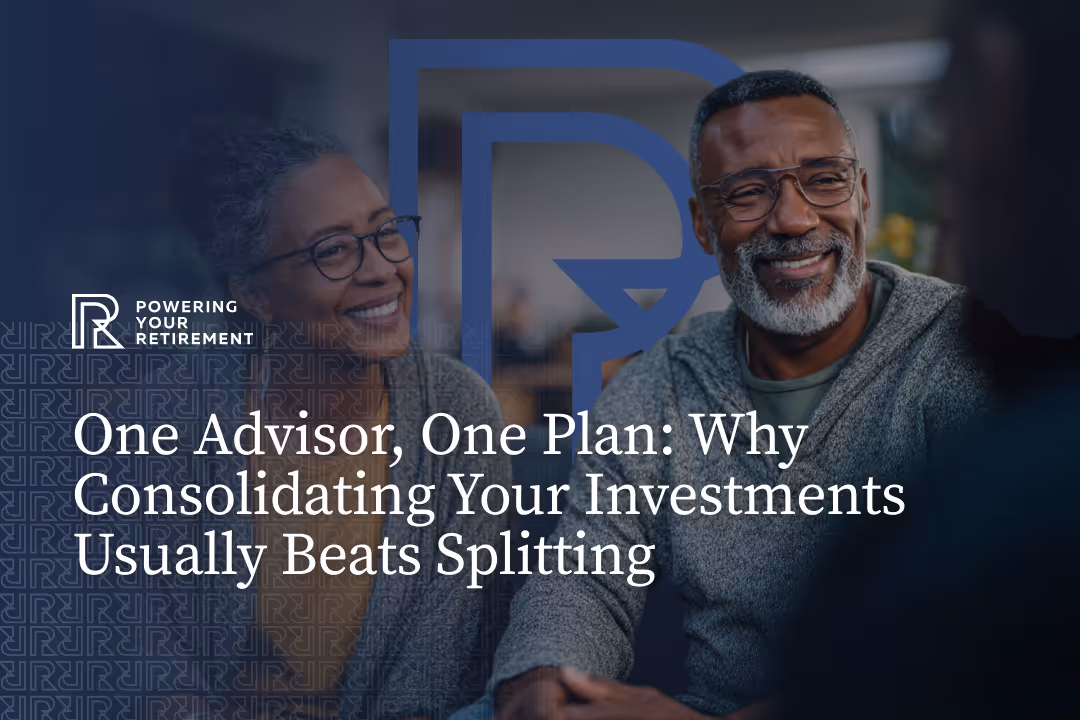 Couple smiling at an advisor in a meeting