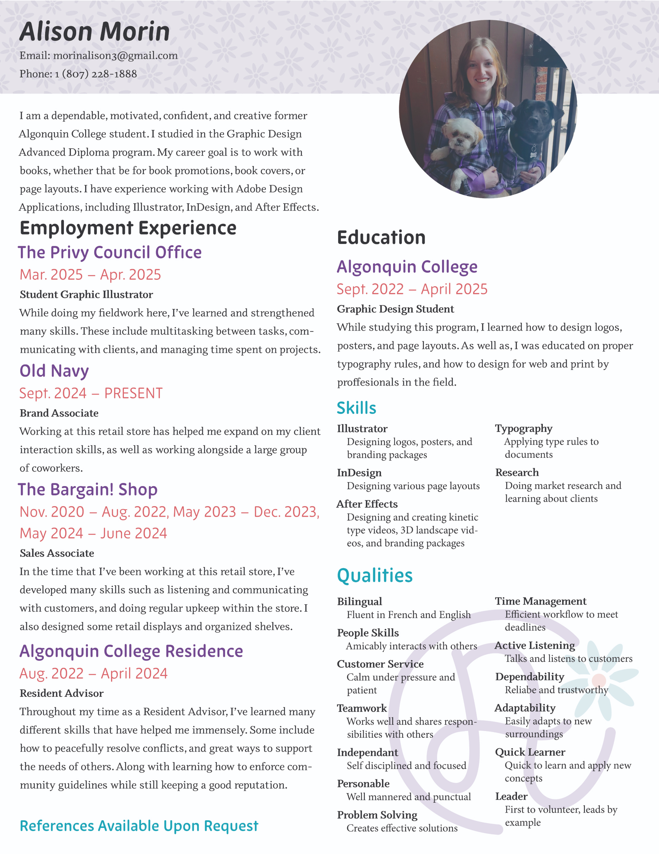 Alison's Resume