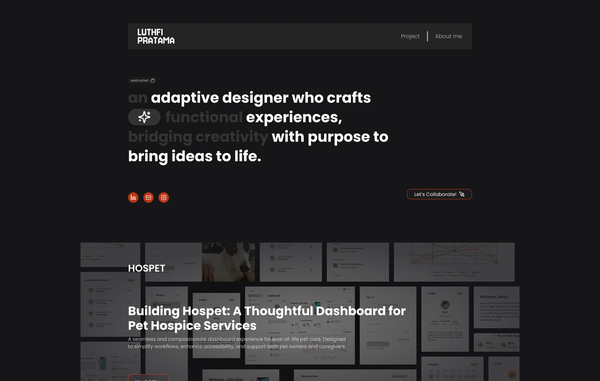 Personal UI/UX Design Portfolio Website cover image