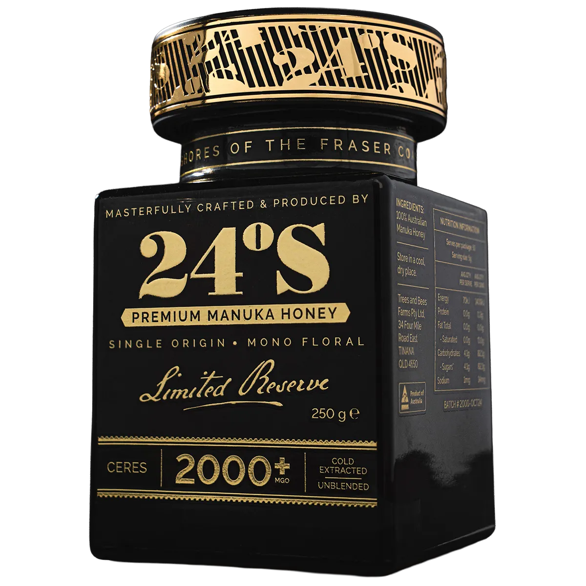 24 Degrees South 2000+ MGO Premium Manuka Honey Jar