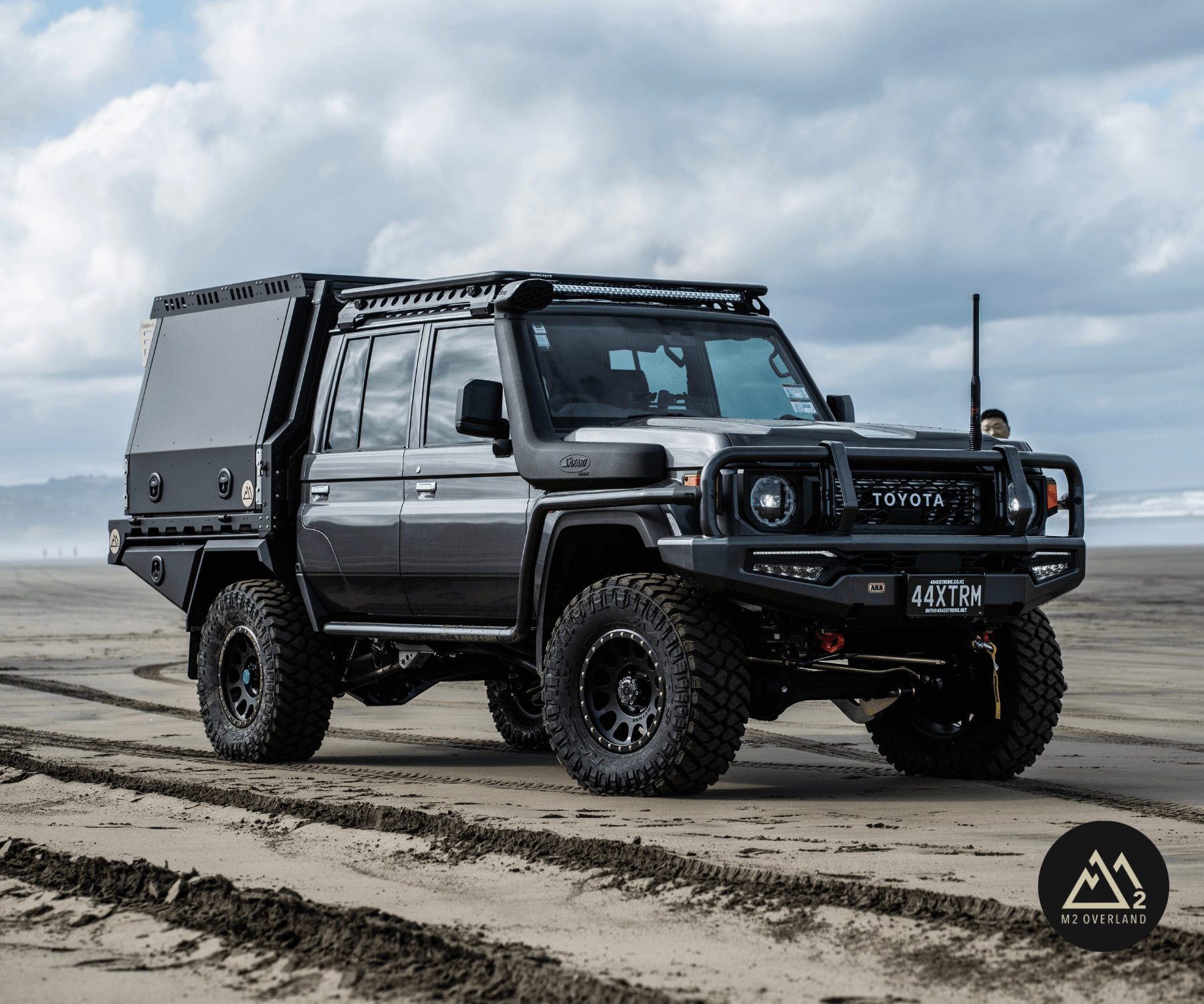 Toyota LandCruiser 79 Series with M2 Overland tray and canopy setup