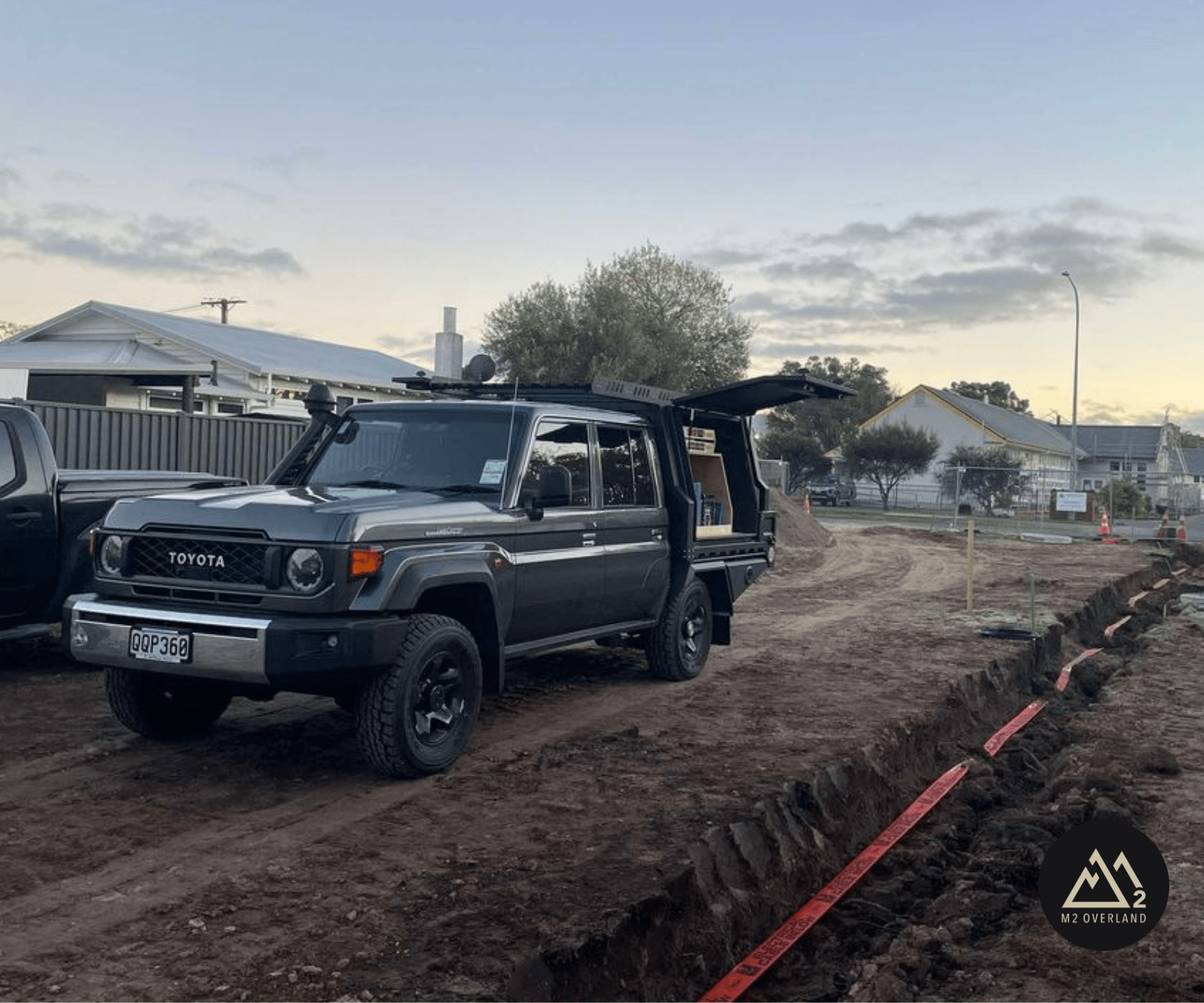 Toyota LandCruiser 79 Series with M2 Overland tray and canopy setup