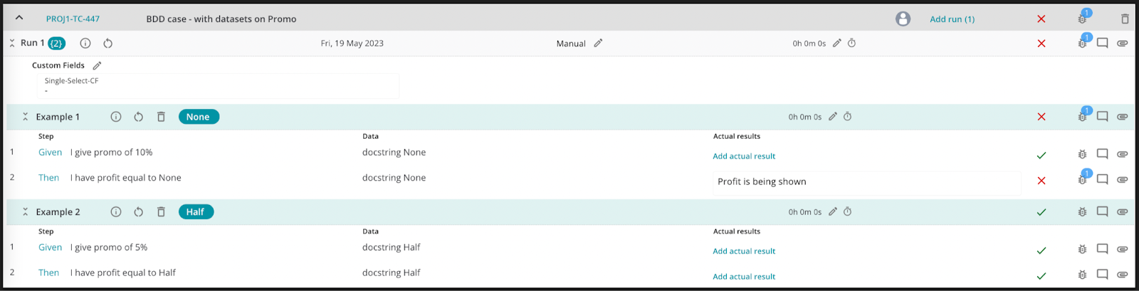 Dataset execution step preview‍
