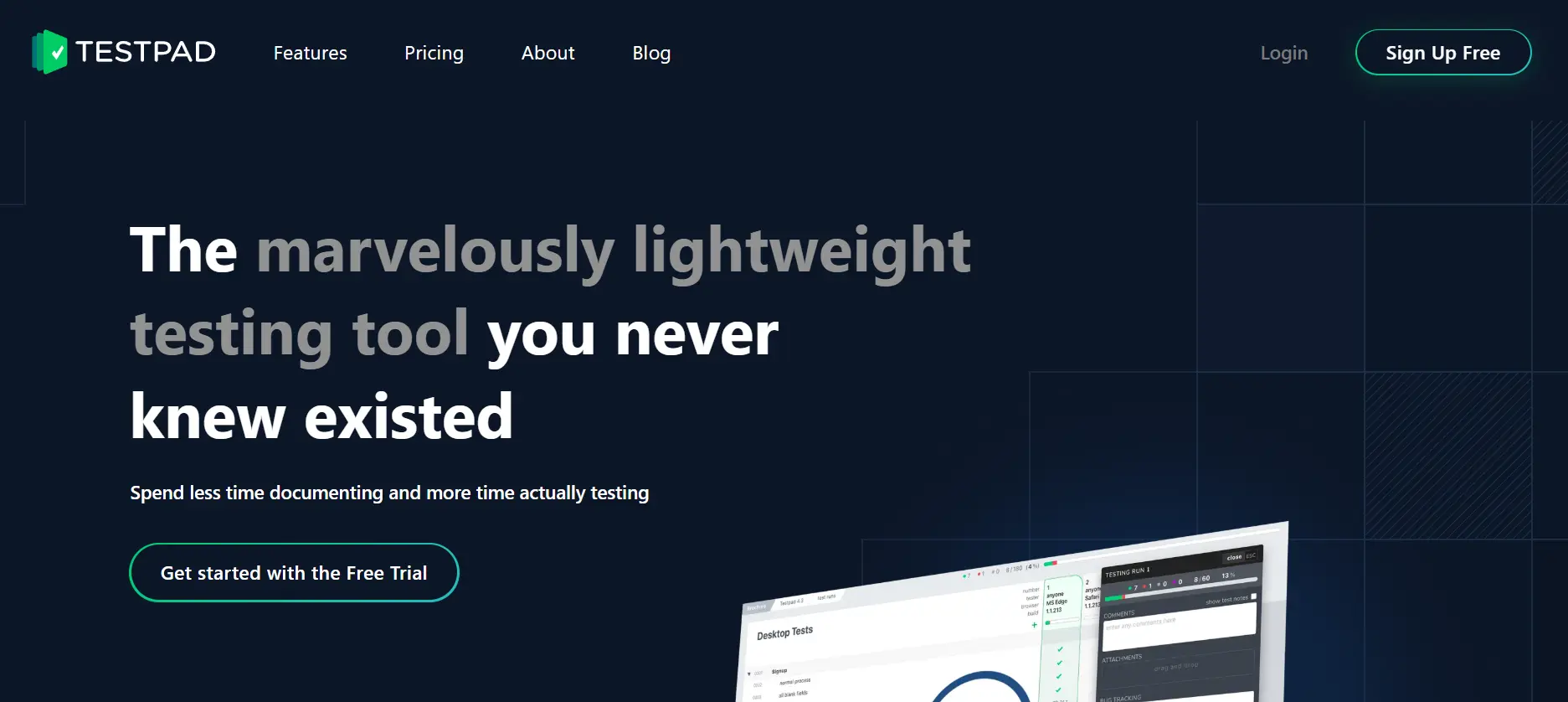 Testpad tool homepage