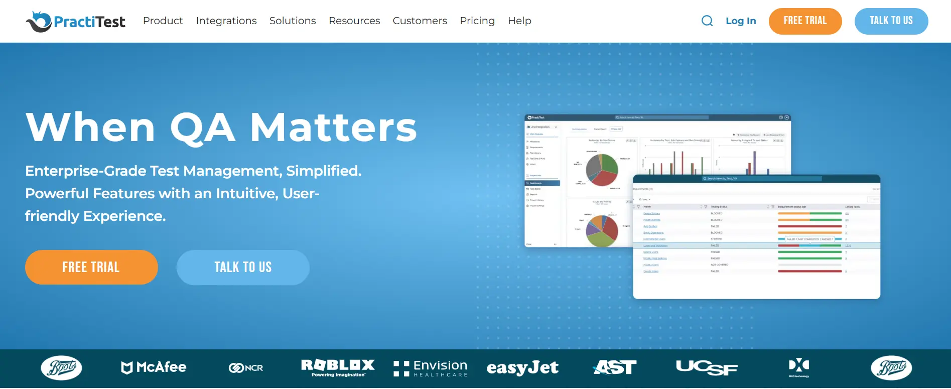 PractiTest test management platform