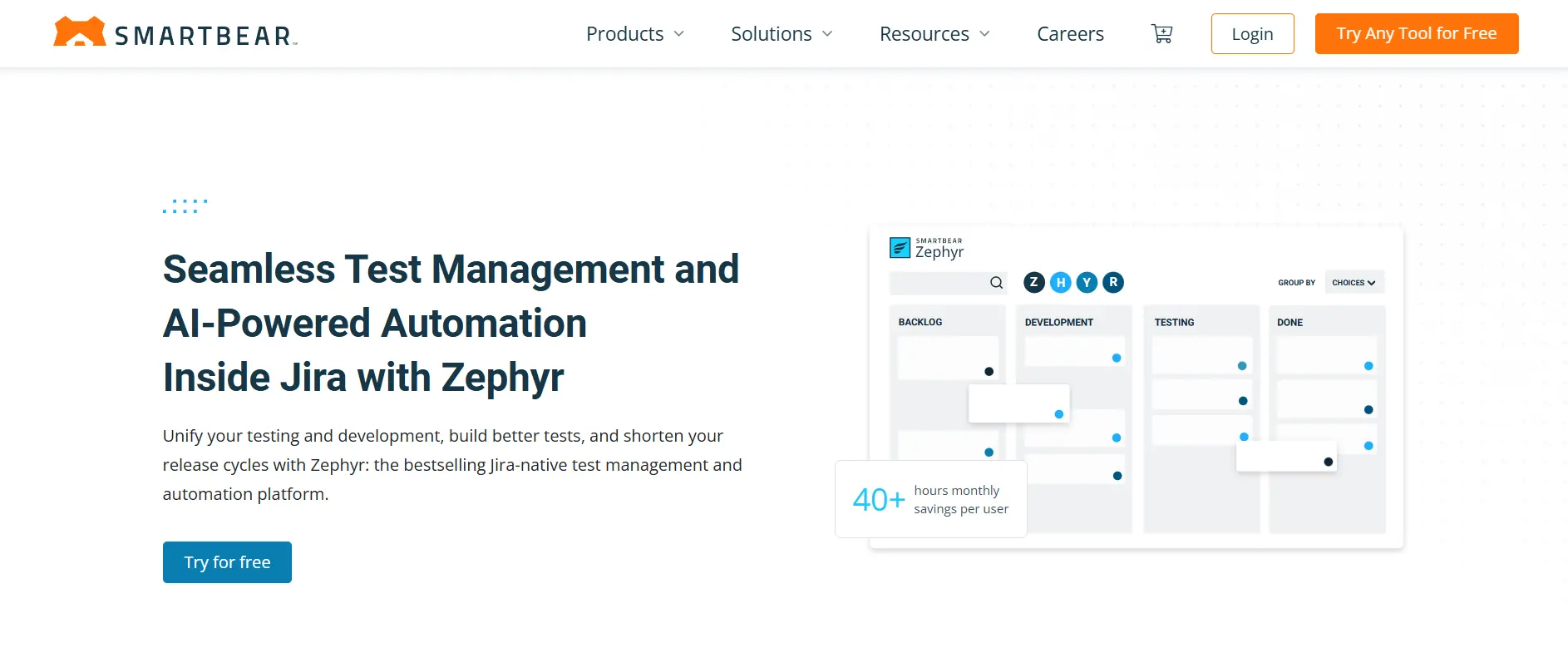 SmartBear Zephyr test management tool