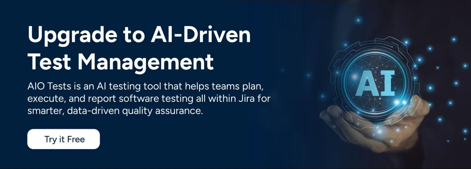 Try Free - AIO Tests: an AI-driven test management tool in Jira