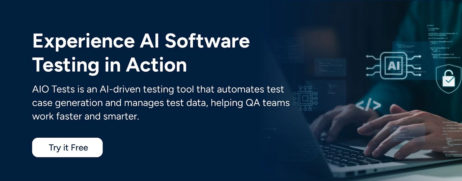 AIO Tests is an AI-driven testing tool that automates test case generation and manages test data.