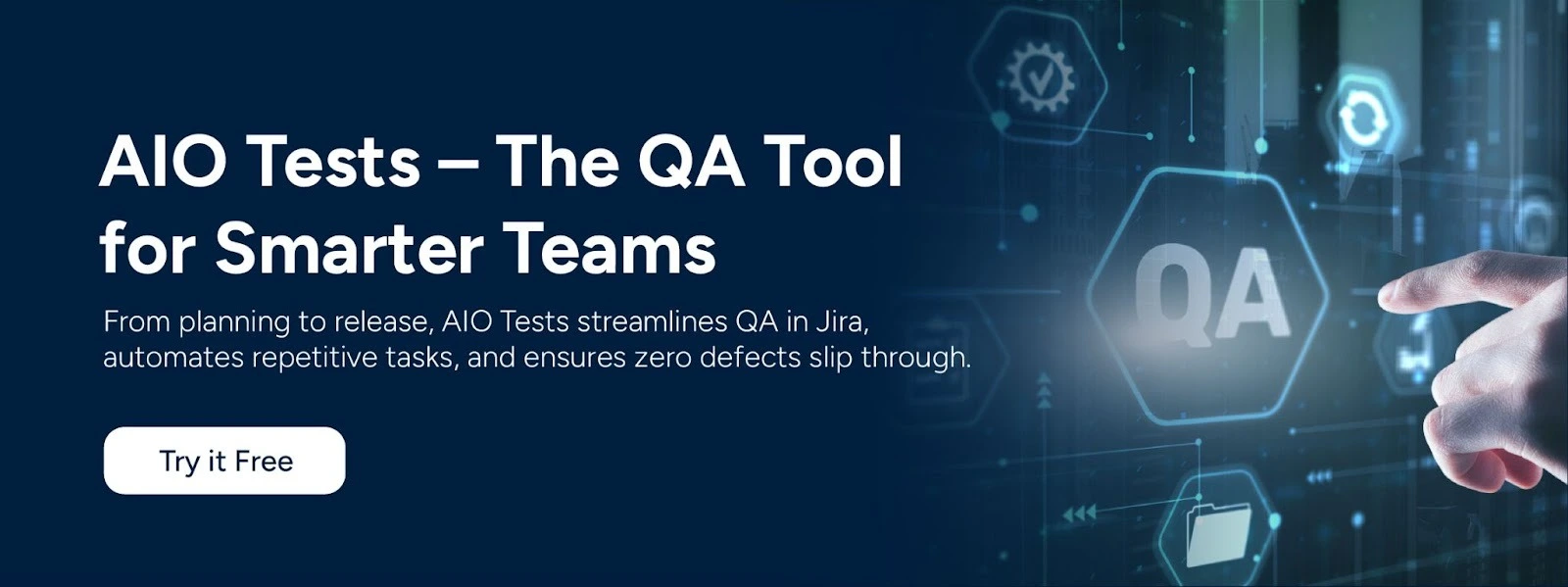 AIO Tests software for sanity and regression testing