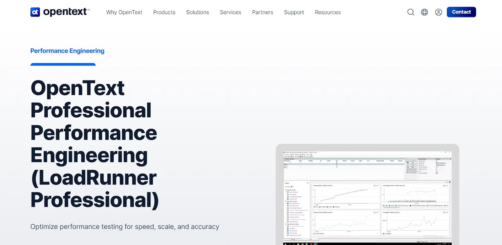 an image showing homepage of loadrunner 