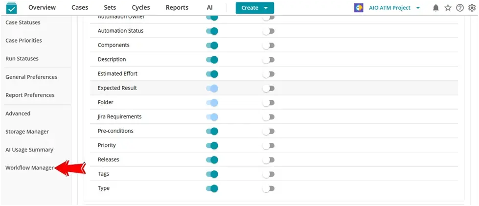 an image showing how to click on the workflow manager