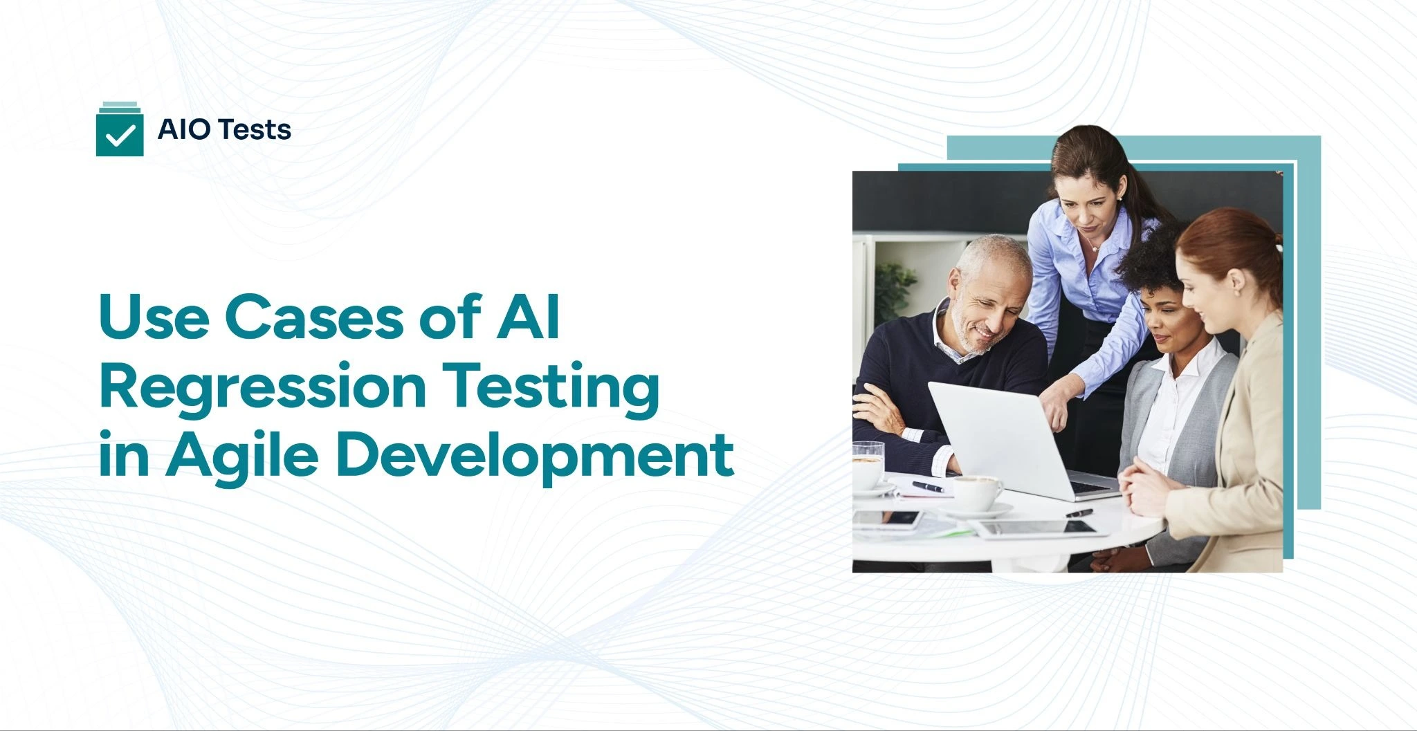 Blog banner illustrating use cases of AI regression testing in agile development