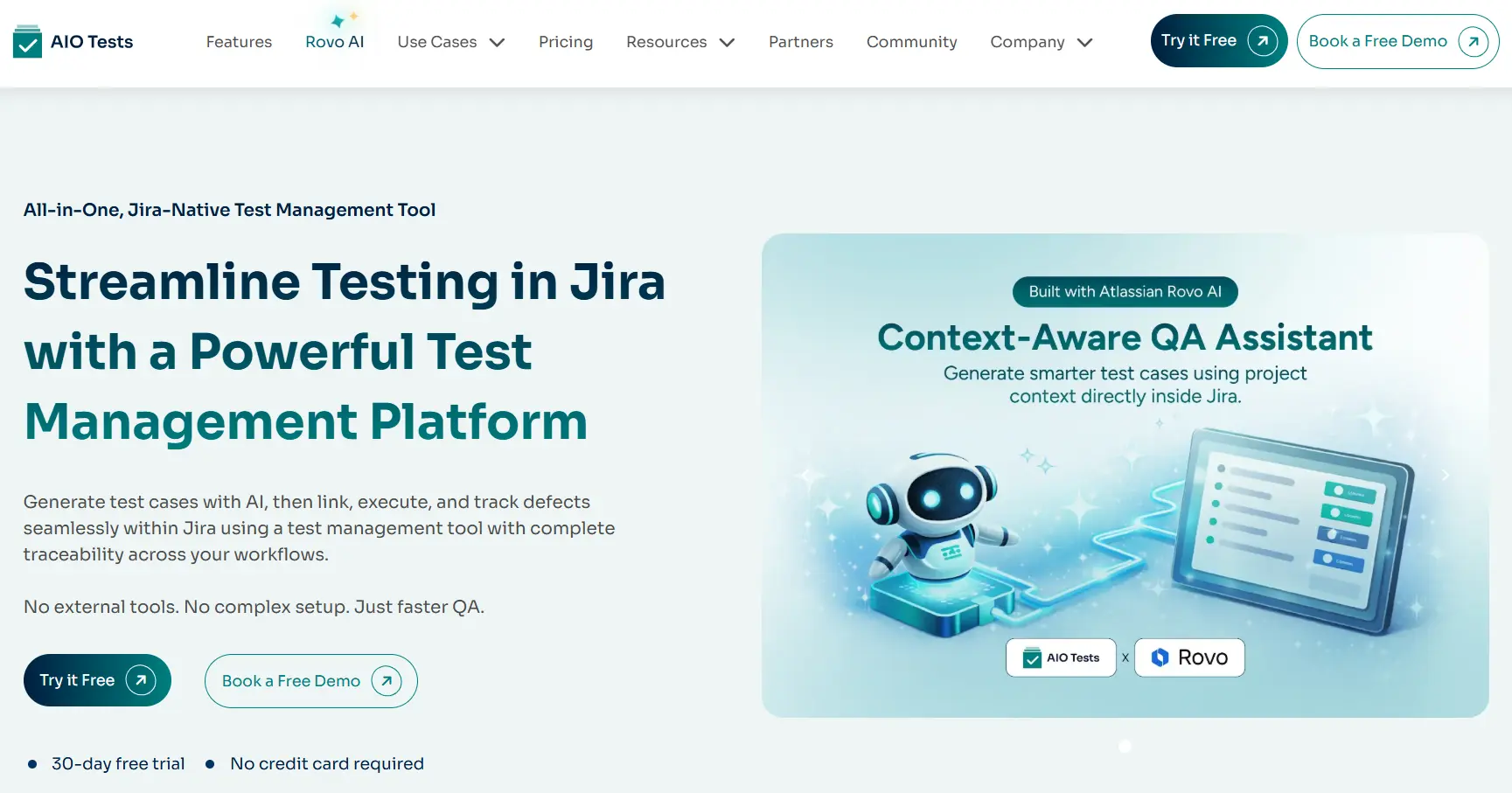 an image showing AIO Tests Homepage details