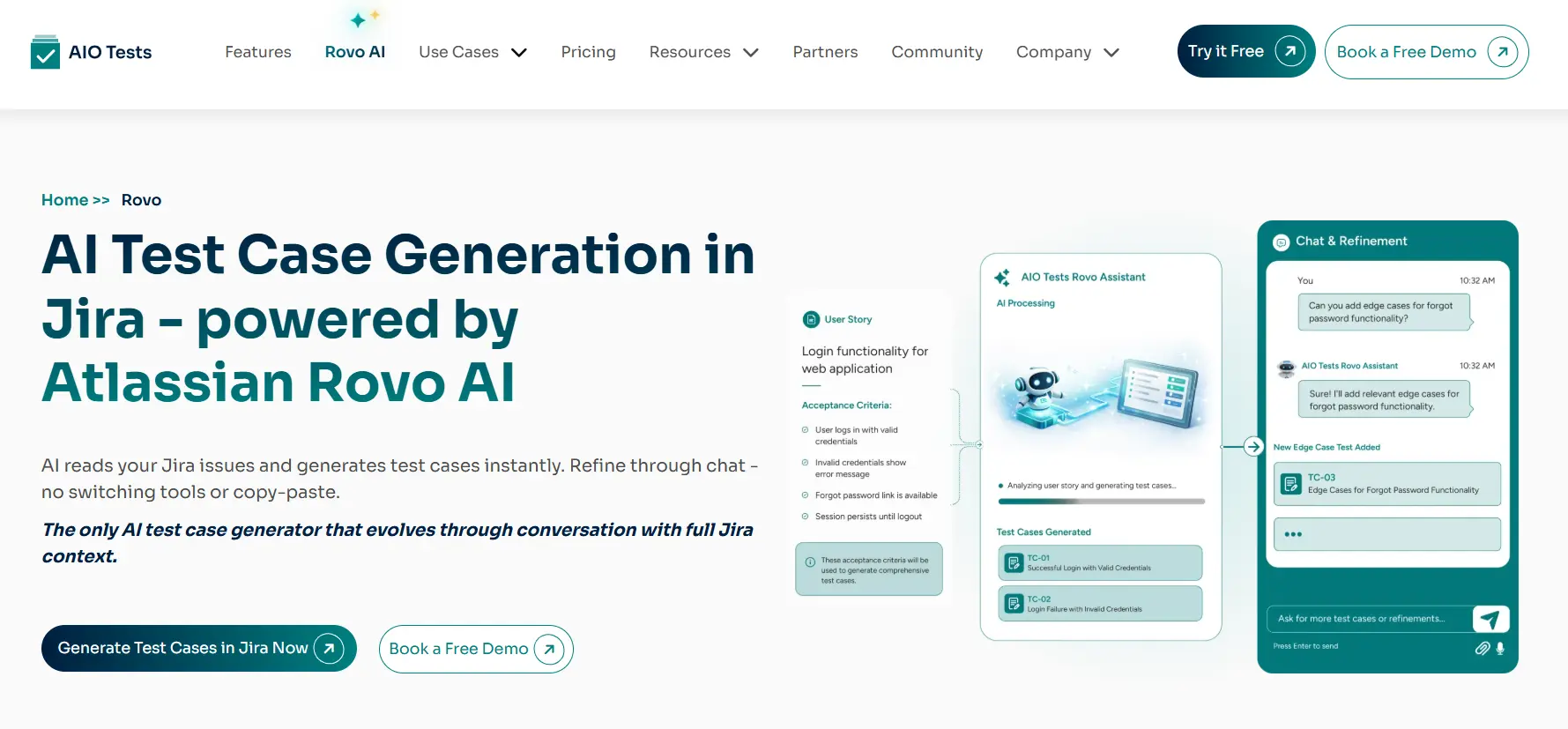 an image showing the Rovo Assistant Page