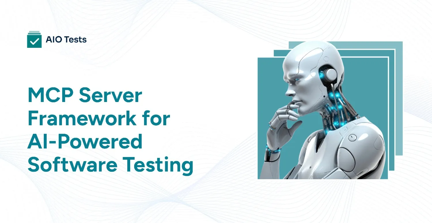 a banner image showing the MCP Server Framework for AI-Powered Software Testing
