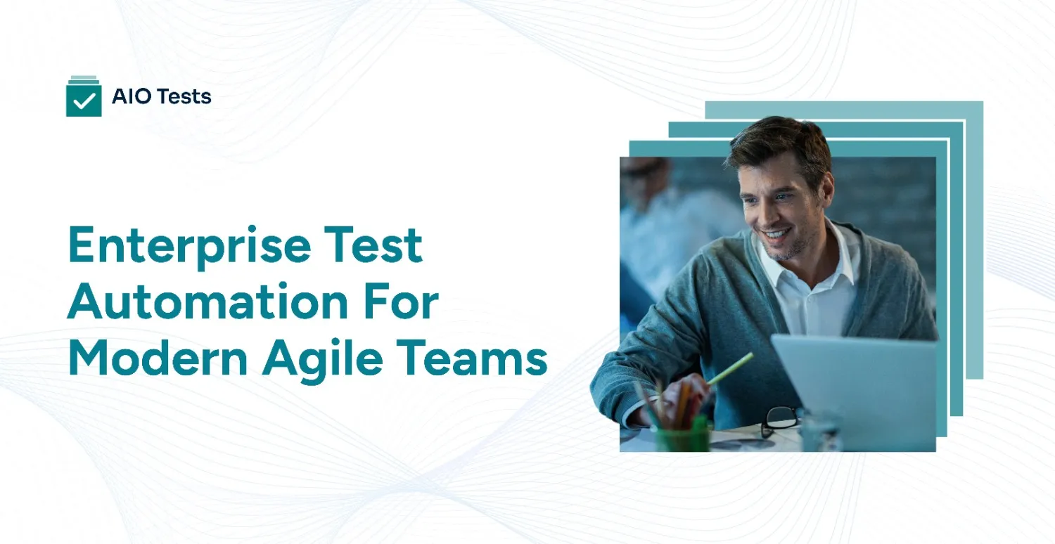 Banner Image Illustrating Enterprise Test Automation in Agile Teams