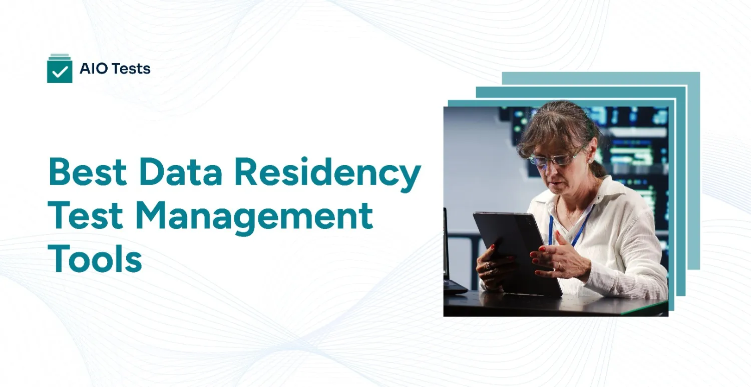 banner image showing best data residency test management tools