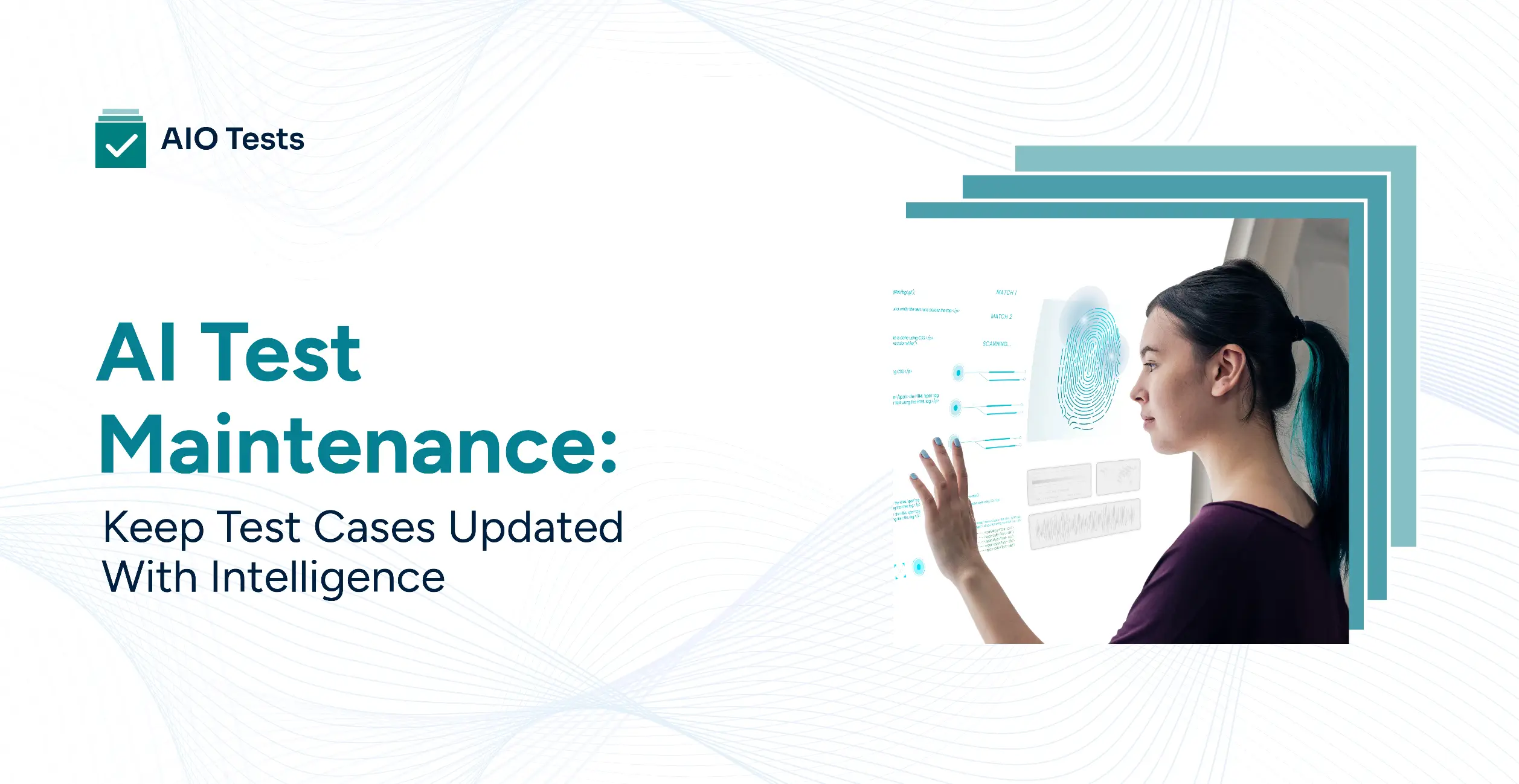 banner image displaying AI test maintenance: keep test cases updated with intelligence for efficient QA workflows