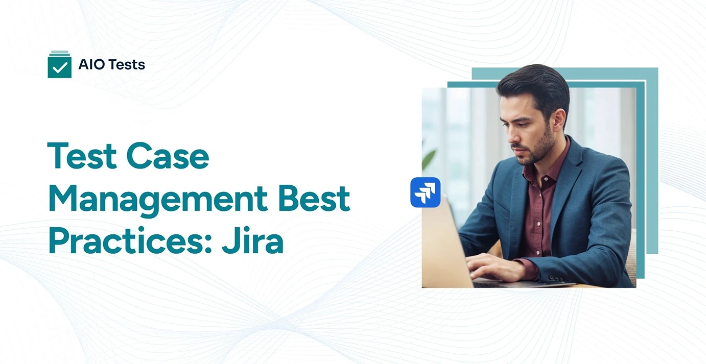 a banner image showing test case management best practices in jira