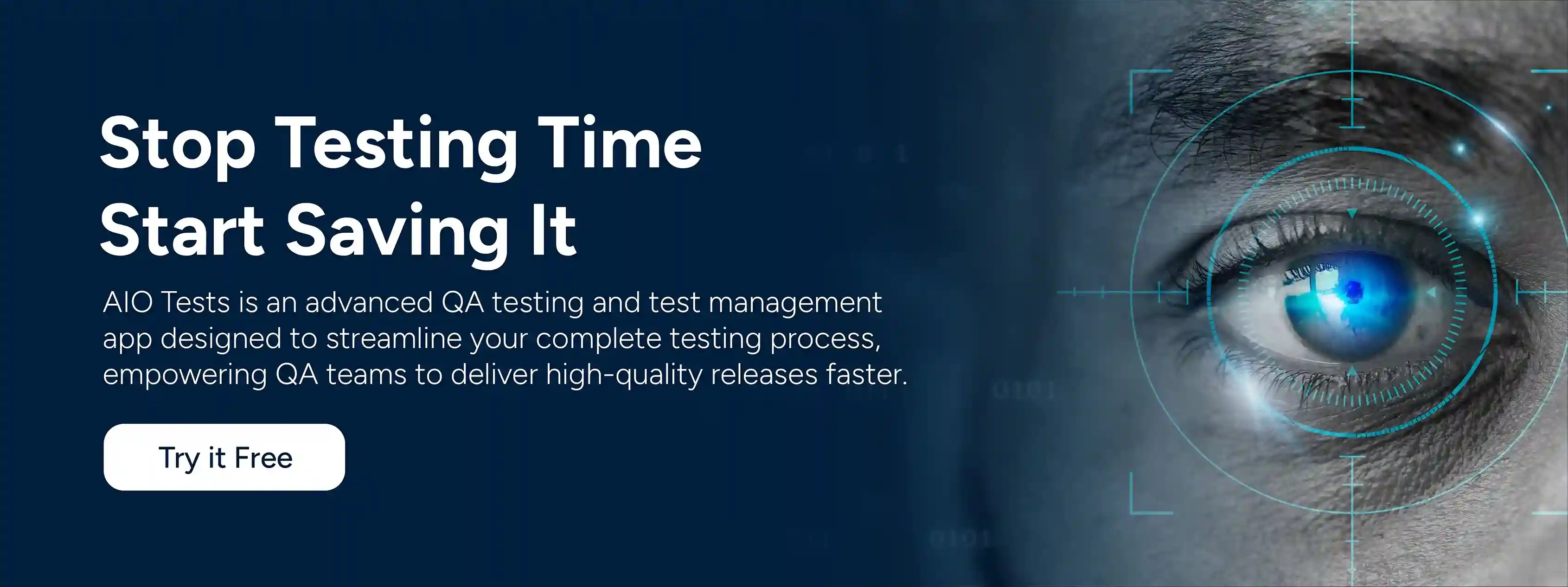 CTA shows that AIO Tests is an advanced QA testing and test management app for Jira