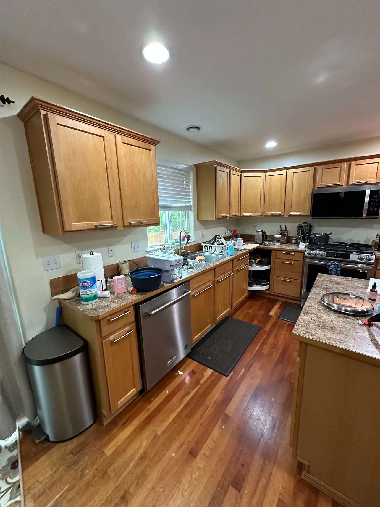 Bright Modern Kitchen Surface Update – Bothell Before 