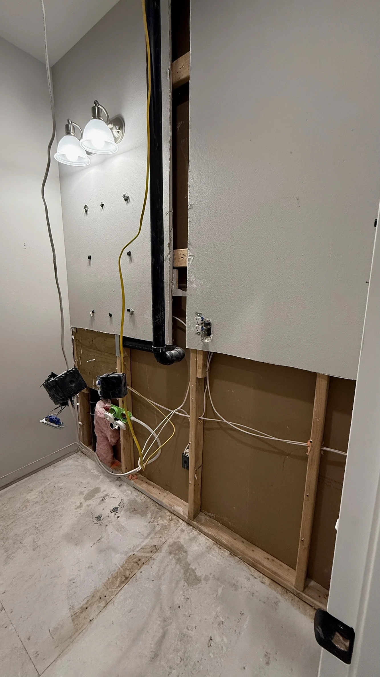 Powder Room to Three-Quarter Bath Conversion in Bothell, WA Process 2