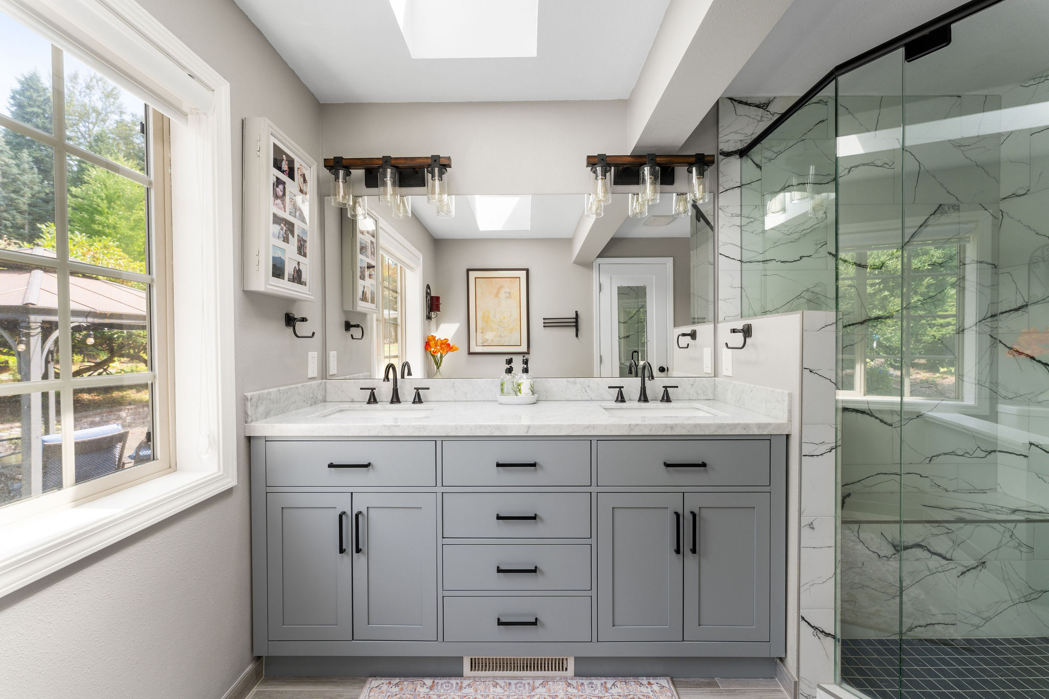 Primary Bath Layout Redesign in Woodinville, WA