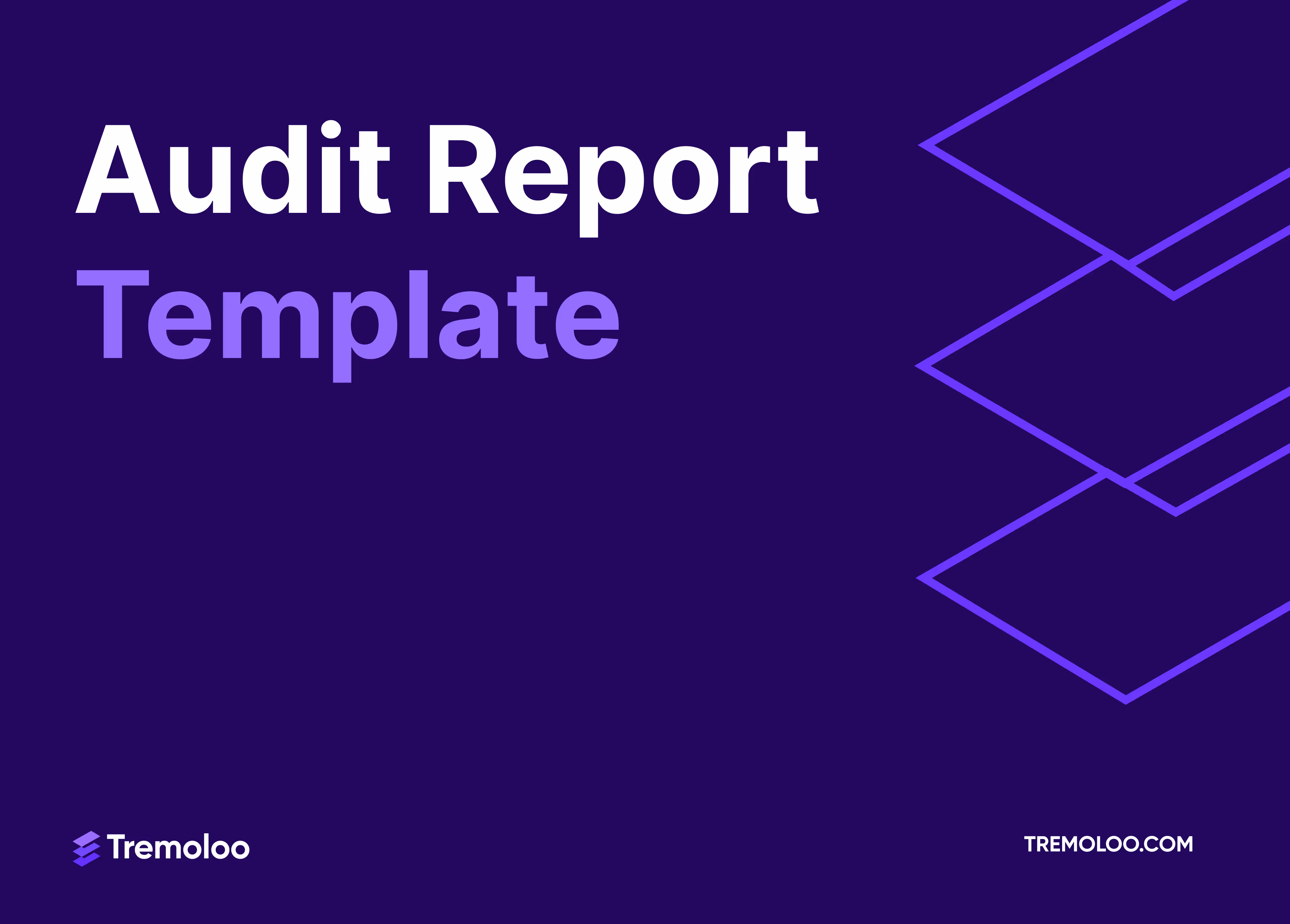 Audit Report template cover photo