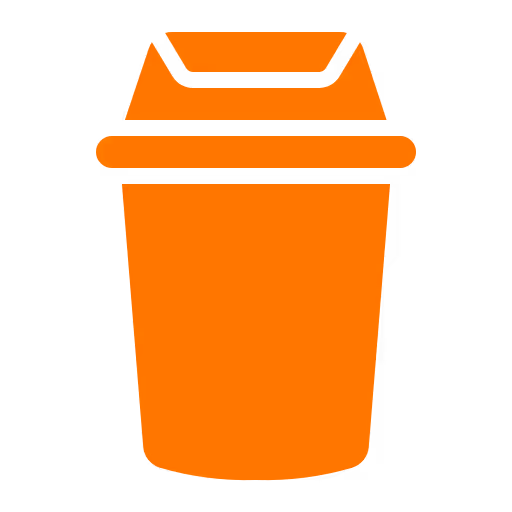 Commercial dog waste bin icon