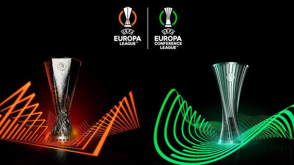logo van de Europese voetbaltoernooien europa league en conference league