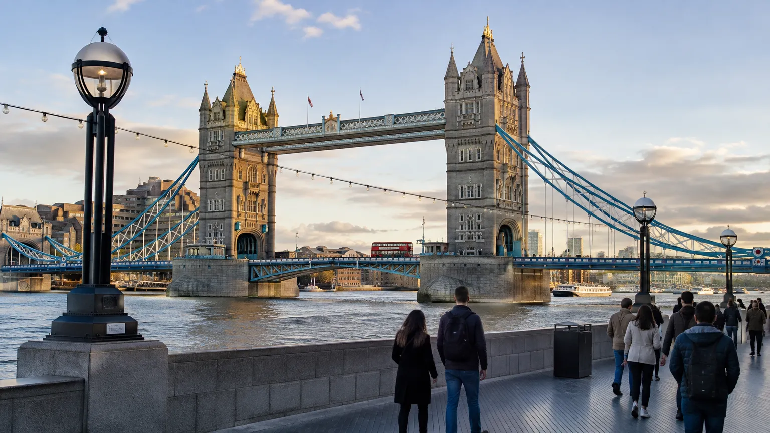 Tower Bridge over de Theems in Londen