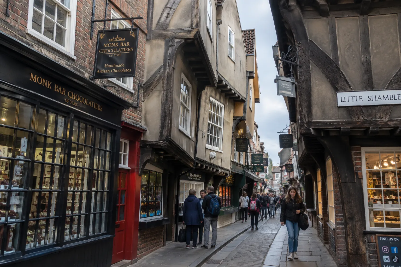 De middeleeuwse straat de Shambles in York