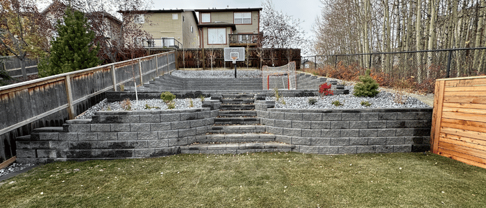 Calgary backyard outdoor living transformation