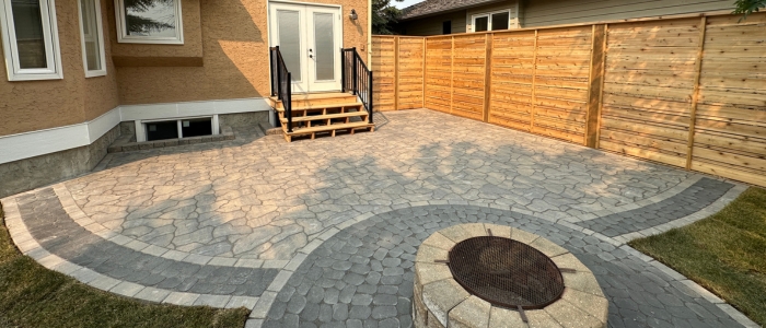 Fall hardscaping planning Calgary outdoor living space