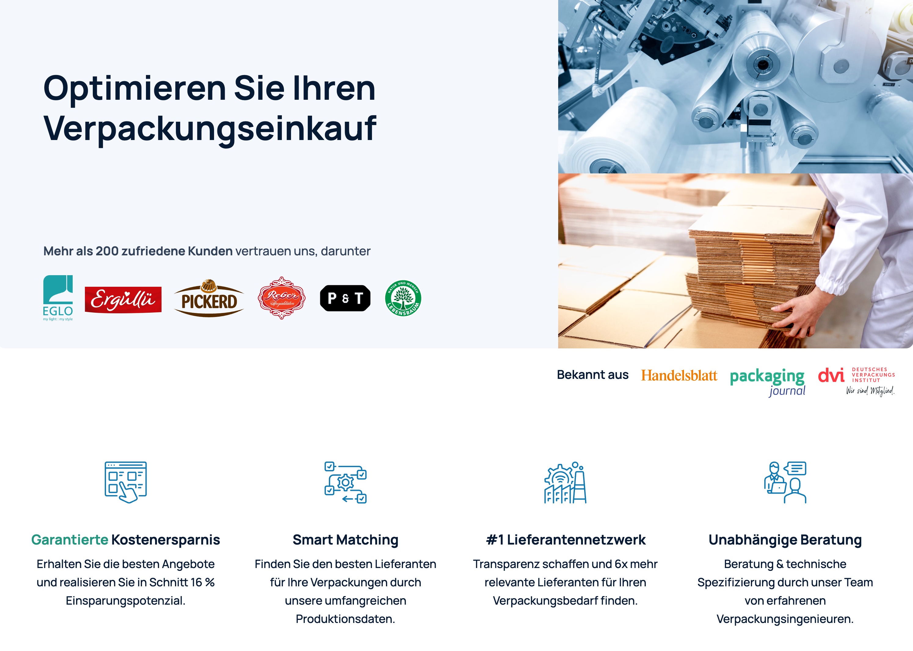 Packmatic Verpackungskosten senken