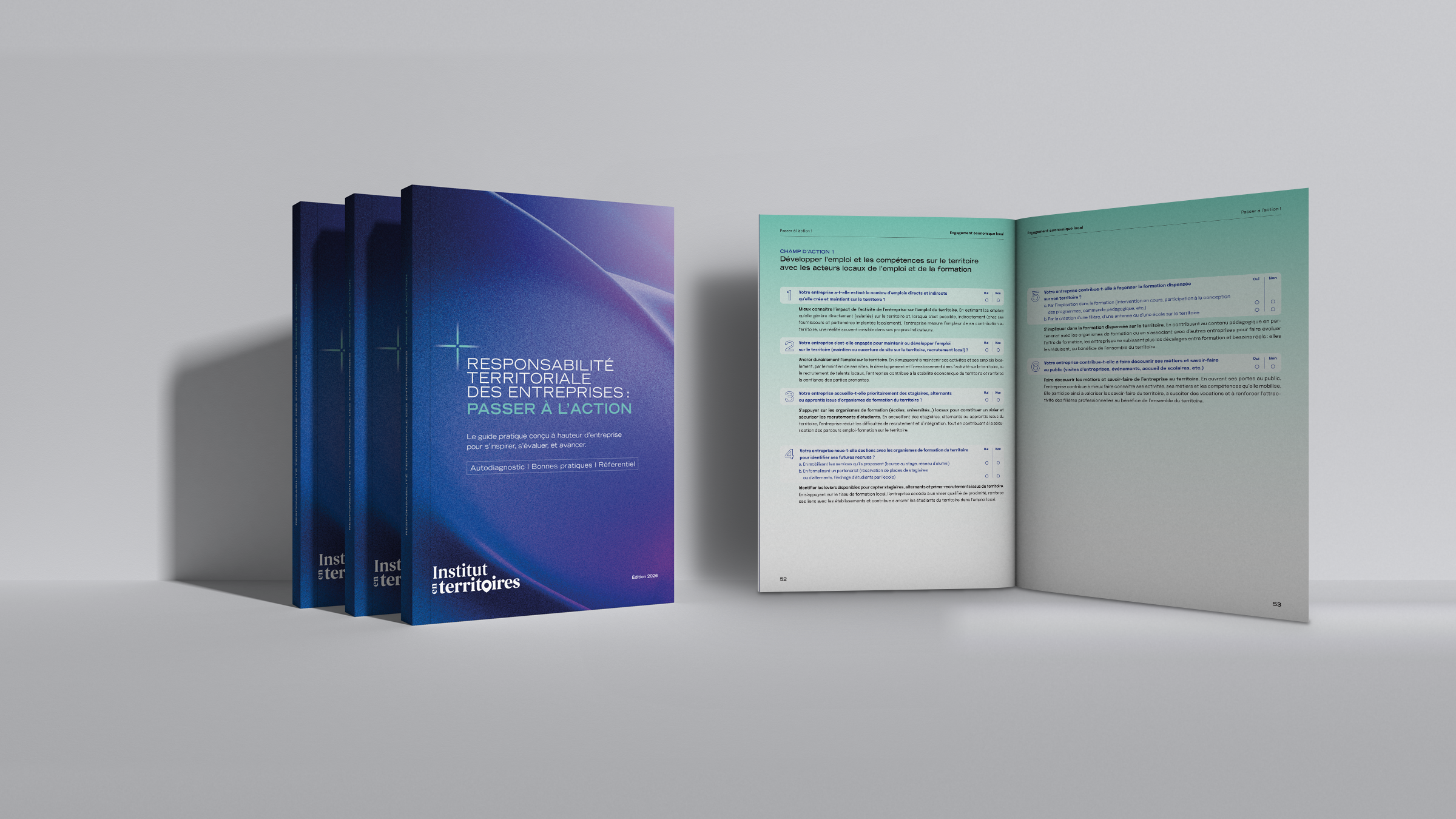 Le guide Responsabilité Territoriale des Entreprises, passer à l'action, édité par l'Institut Enterritoires