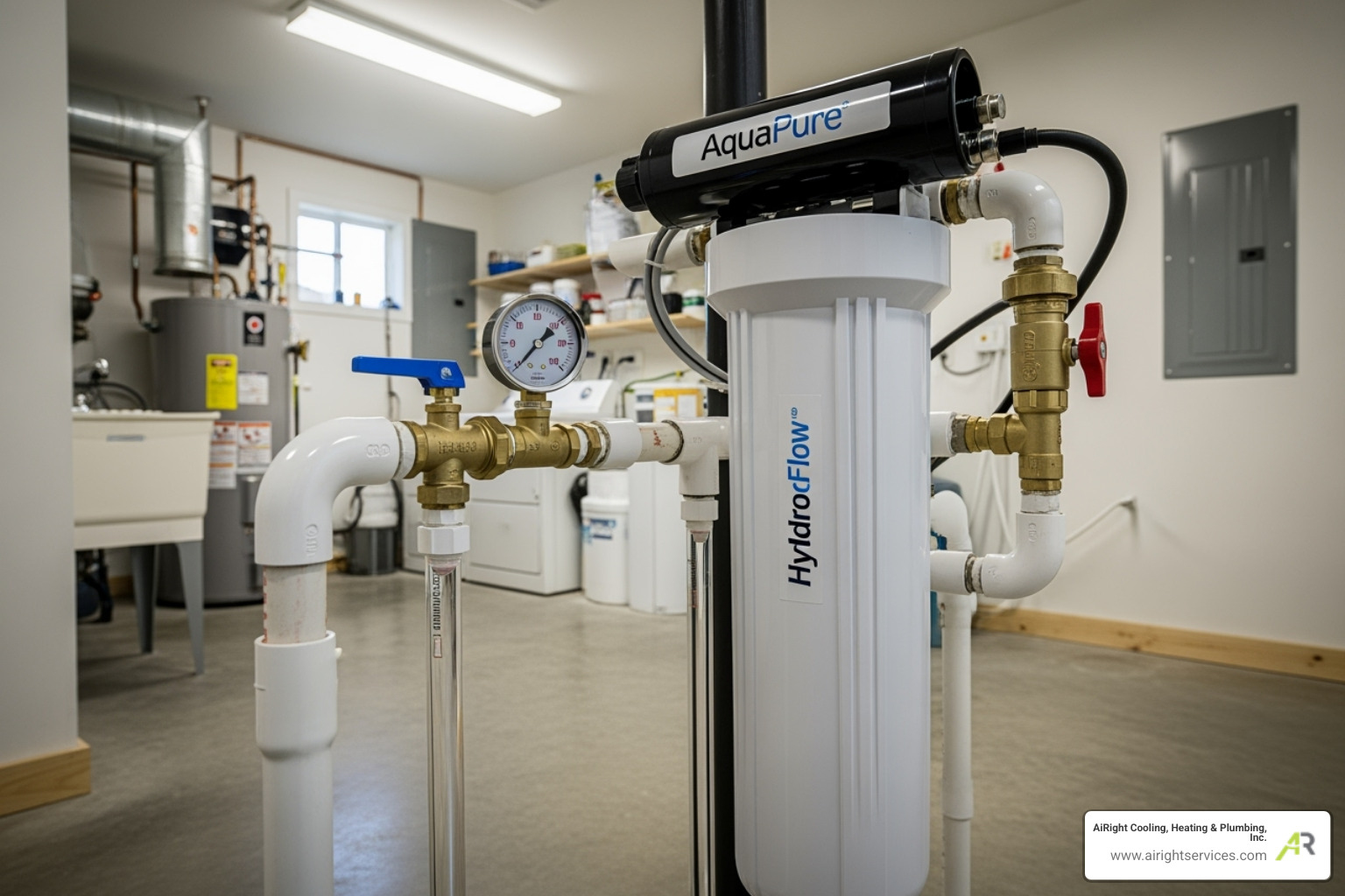 professionally installed whole-house water filtration unit - water filtration service in corona ca
