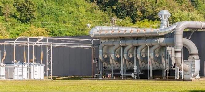 Large industrial ventilation and air purification system.