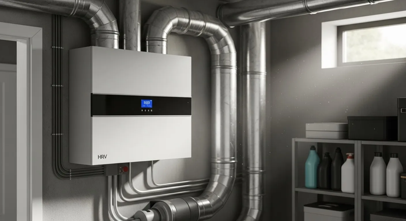 HRV unit in utility room.